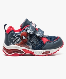 GEMO Baskets avec semelle clignotante - Spiderman Bleu