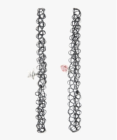 lot de 2 colliers chocker avec breloques noir autres accessoires fille6319101_1