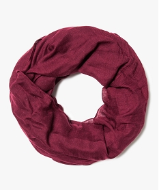 GEMO Foulard snood pailleté Rouge