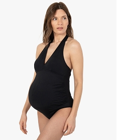 GEMO Maillot de bain de grossesse une pièce noir standard