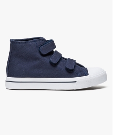 GEMO Baskets montantes en toile avec fermeture scratch (du 31 au 36) Bleu