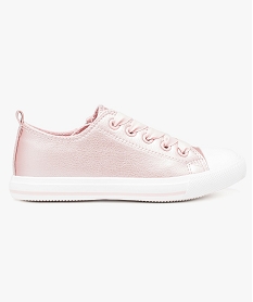 baskets basses fermeture lacets et zip rose6388101_1