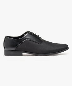 derbies bi-matieres unies a lacets noir6398101_1