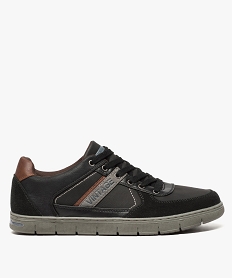 GEMO Baskets de ville pour homme multi-matières noir standard
