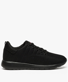 GEMO Baskets homme en toile avec semelle ultra légère noir standard