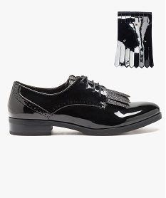 derbies vernis avec pattes mexicaines interchangeables noir derbies6411301_1