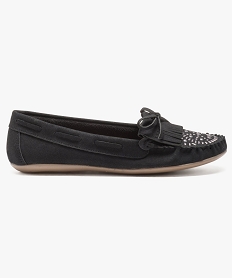 mocassins femme souples avec motifs metalliques sur le dessus noir6422801_1