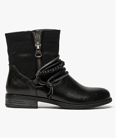 SANS GENRE IMPRIME BOOTS NOIR