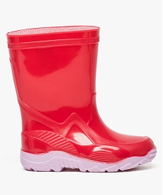 bottes de pluie unies texturees rose6485001_1