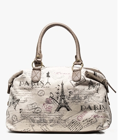 sac week-end textile et simili-cuir beige sacs a dos et sacs de voyage6489101_1