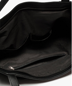 sac cabas avec poches zippees sur l’avant noir6493901_3