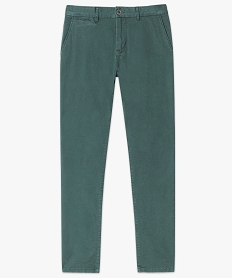 pantalon homme chino coupe slim vert pantalons de costume6516501_4