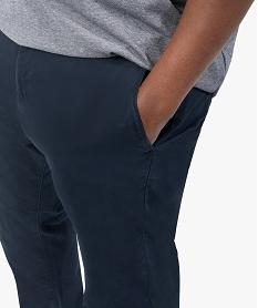 pantalon homme grande taille chino en stretch coupe straignt bleu6518601_2