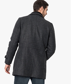 manteau droit avec parementure amovible gris6519801_3
