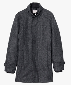 manteau droit avec parementure amovible gris6519801_4