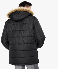 manteau multipoche avec capuche amovible noir6531401_3