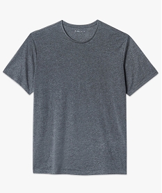 tee-shirt uni manches courtes gris6545601_4