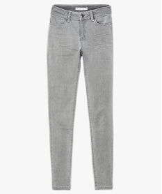 jean skinny stretch taille basse gris pantalons jeans et leggings6553901_4