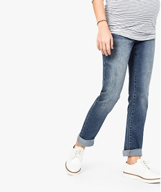 GEMO Jean de grossesse coupe regular Gris