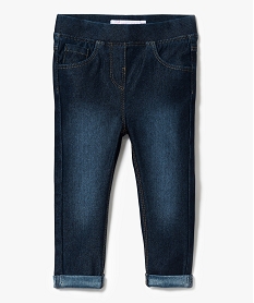 GEMO Jegging en denim taille élastiquée bleu standard