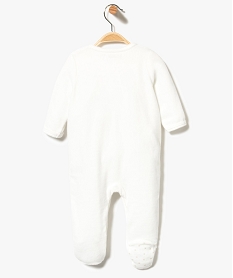 pyjama bebe mixte en velours beige6644601_2