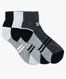 lot de 3 paires de socquettes de sport noir chaussettes6662901_1