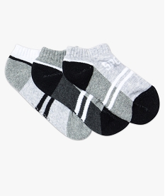 lot de 3 paires de chaussettes ultra-courtes gris6663001_1