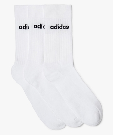 GEMO Chaussettes homme pour le sport tige haute - Adidas (lot de 3) Blanc