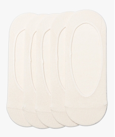 GEMO Lot de 5 protège-pieds Beige