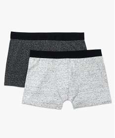 GEMO Lot de 2 boxers en matière stretch Gris