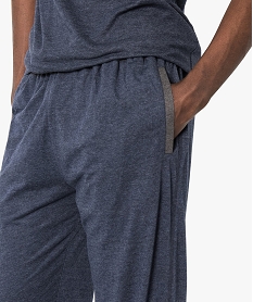 pantalon de pyjama ample en jersey avec 2 poches bleu6695201_2