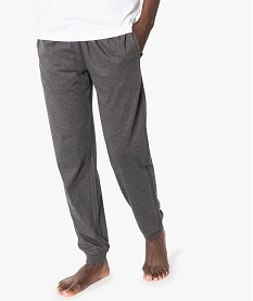 GEMO Pantalon de pyjama ample en jersey avec 2 poches Gris