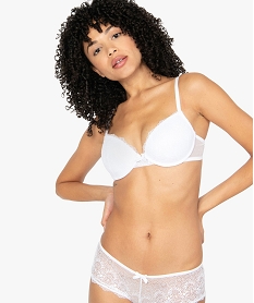 GEMO Soutien-gorge à bonnets coqués en dentelle Blanc