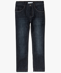 jean straight 5 poches double surpiqure bleu6721001_1