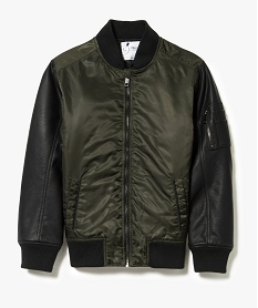 blouson bimatiere bicolore vert6743301_1