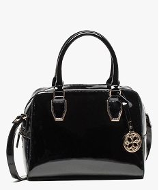 sac a main femme vernis avec details dores noir6814301_1