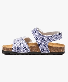 sandales motif estival a scratch bleu sandales et nu-pieds6905501_3