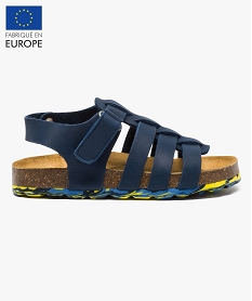 sandales garcon avec semelle tricolore bleu sandales et nu-pieds6905701_1