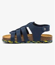 sandales garcon avec semelle tricolore bleu sandales et nu-pieds6905701_3
