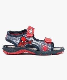 sandales garcon en textile a scratchs - spiderman gris6907301_1