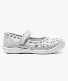 GEMO Babies avec motifs papillons et fermeture scratch Gris