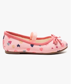 ballerine en toile avec noeud sur le devant multicolore ballerines6914201_1