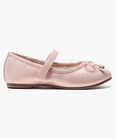 GEMO Ballerine aspect python avec bride scratch Rose