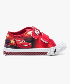 GEMO Baskets en toile avec semelle clignotante - Cars Rouge