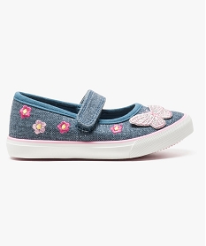 GEMO Babies en denim avec motifs brodés Bleu