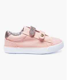 GEMO Tennis en textile multimatière avec scratch Rose