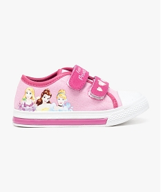 GEMO Baskets toile avec fermeture à scratch motifs princesses - Disney Rose