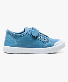 chaussures basses garcon en toile fermeture a scratch bleu6918901_1