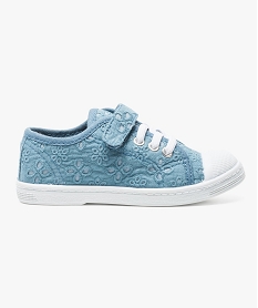 GEMO Tennis en broderie anglaise avec bride scratch bleu standard