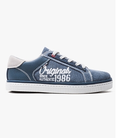 tennis basses en denim bleu chaussures basses6919901_1